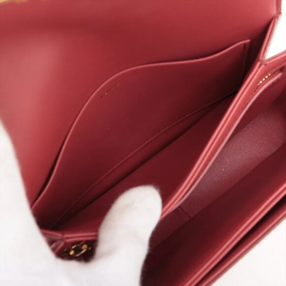 Celine Triomphe teen Leather Shoulder bag Pink - Picture 11 of 15